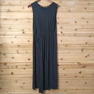 Peruvian Connection Top Womens Medium Gray Tyla Asymmetric Tunic